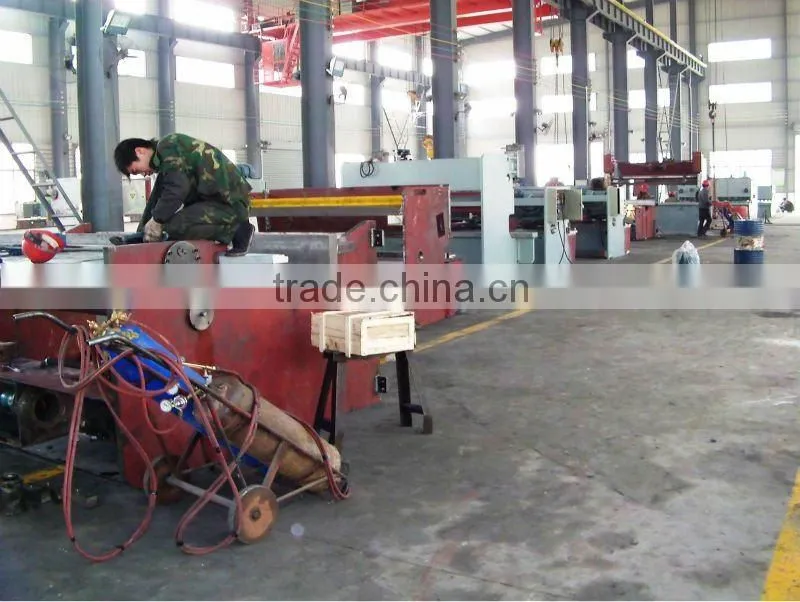 aluminum sheet hydraulic plate cutting machine E21 with shearing machine blade