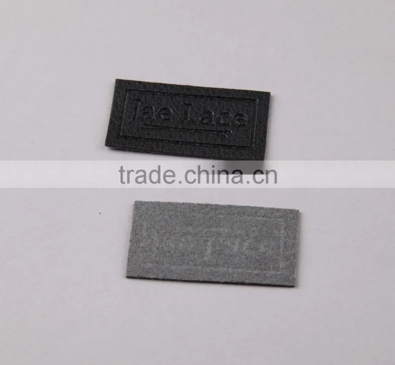 Bespoke Embossed Private Logo Faux Leather Patch