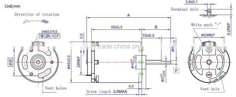 24v dc motor low rpm low speed rotating motor | RS-850A