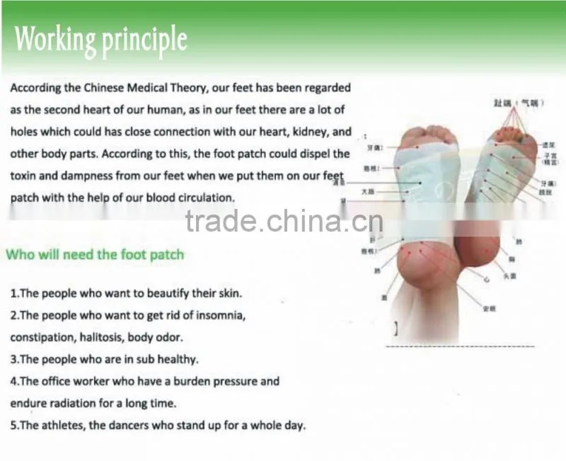 100% natural detox foot patch , slimming patch, slime patch with CE certification