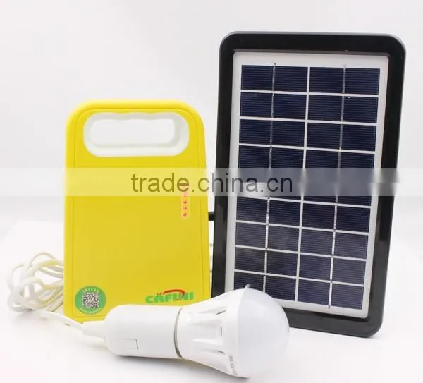 High quality yellow solar home battery backup power system