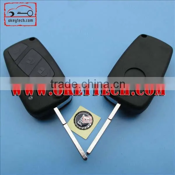 High quality Fiat flip key shell 3 button for fiat key shell car key covers fiat for fiat key