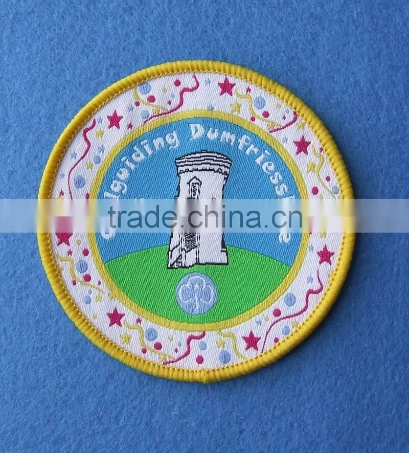 customer like woven badges for adult clothing