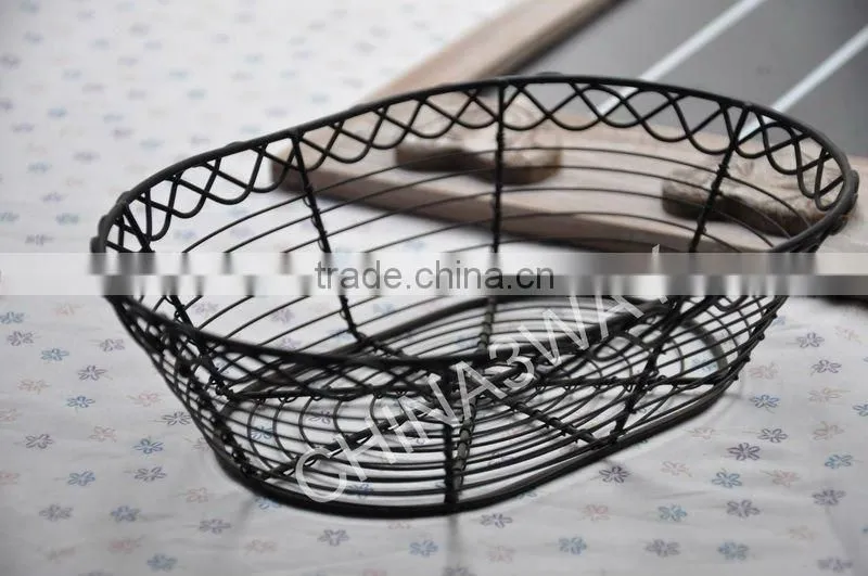 designer fashionable high quality eco-friendly metal fruit wire basket