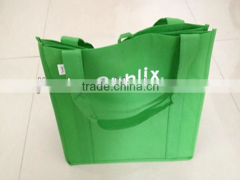green nonwoven handle bag