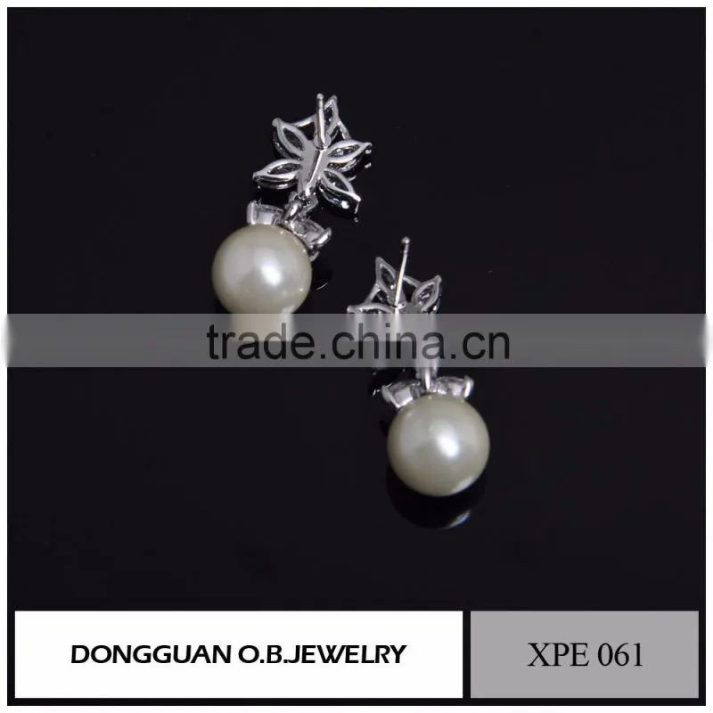 Square diamond earring /hot selling earring /925 silver earring