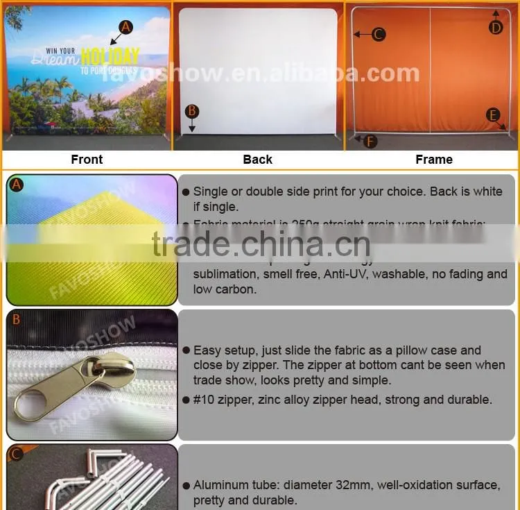 Tension Fabric Display Stands For Exhibitions