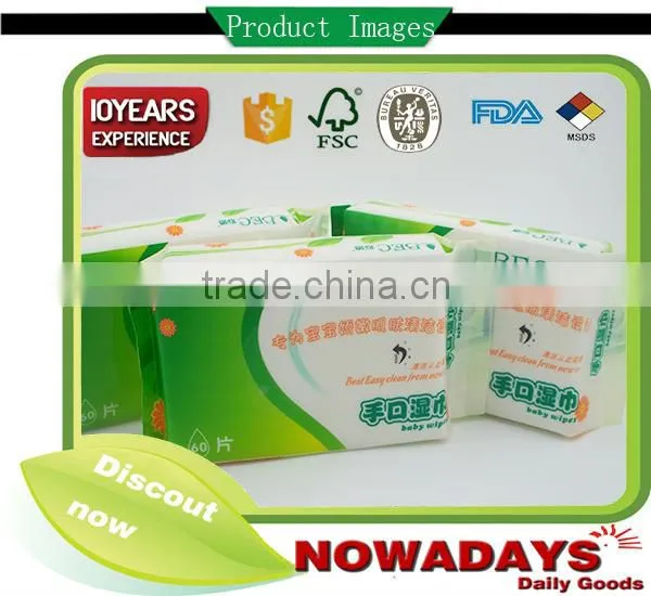 Hotsell baby product alcohol free baby cleaning wet tissue