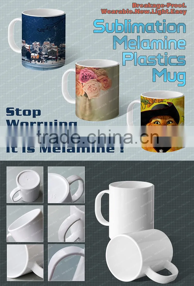Sublimation melamine mug, latte funnels mug, Christmas gifts