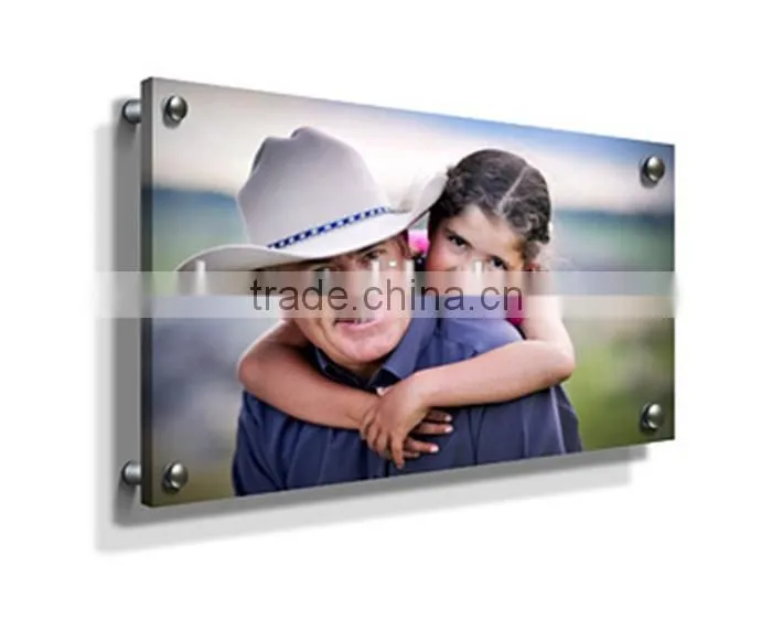 Latest design wall mount square acrylic funia photo frame