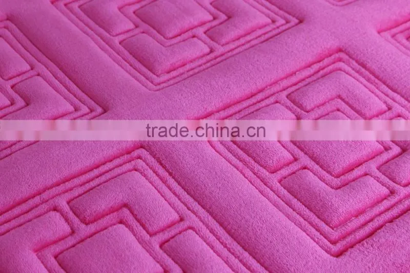 luxury polyester yarn anti slip pvc carpets and rugs