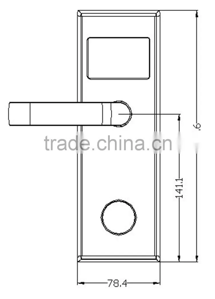 stainless electronic control digital hotel lock