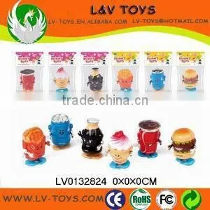 Promotion plastic christmas toy wind up snowman for kids