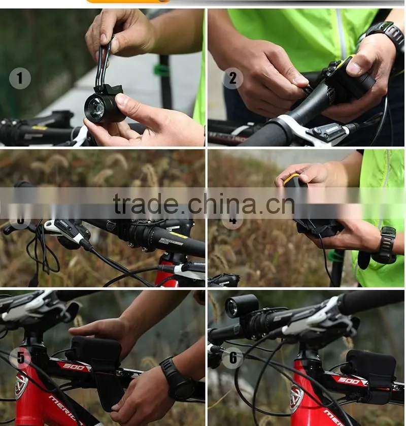 Popular in AU CREE XM-L T6 Rechargeable Bike Light 1200LM LED Bicycle Headlight