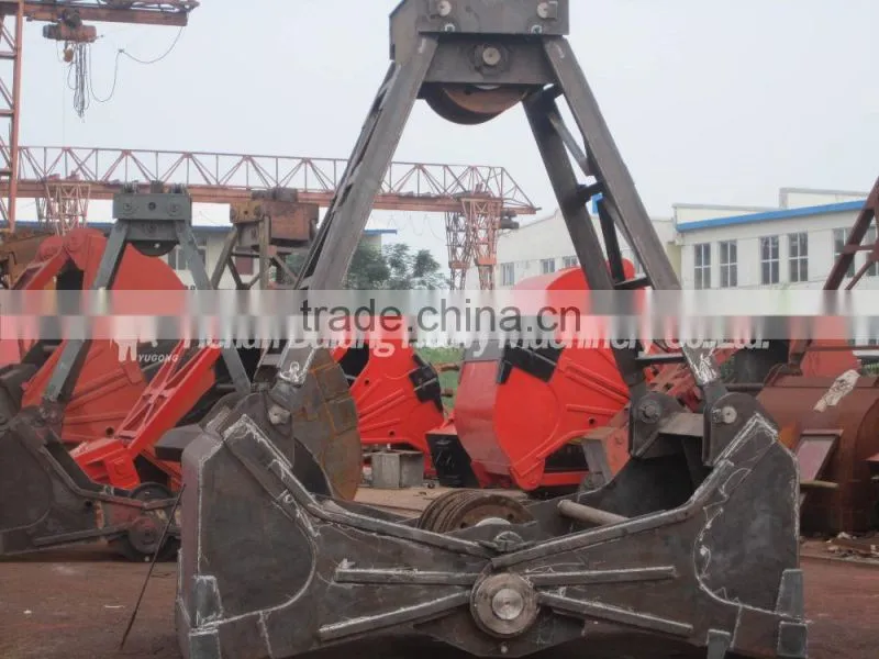 Electric Hydraulic and Mechanical Grab Bucket for Crane, 1~20t Crane Grab + +