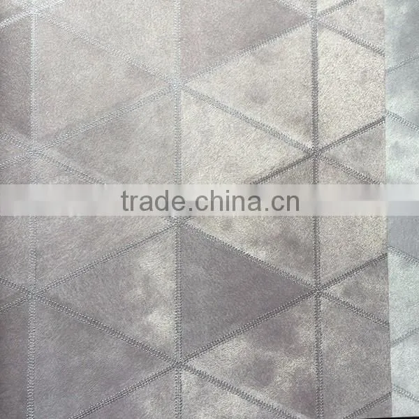 triangle fake leather sewing vinyl wallpaper