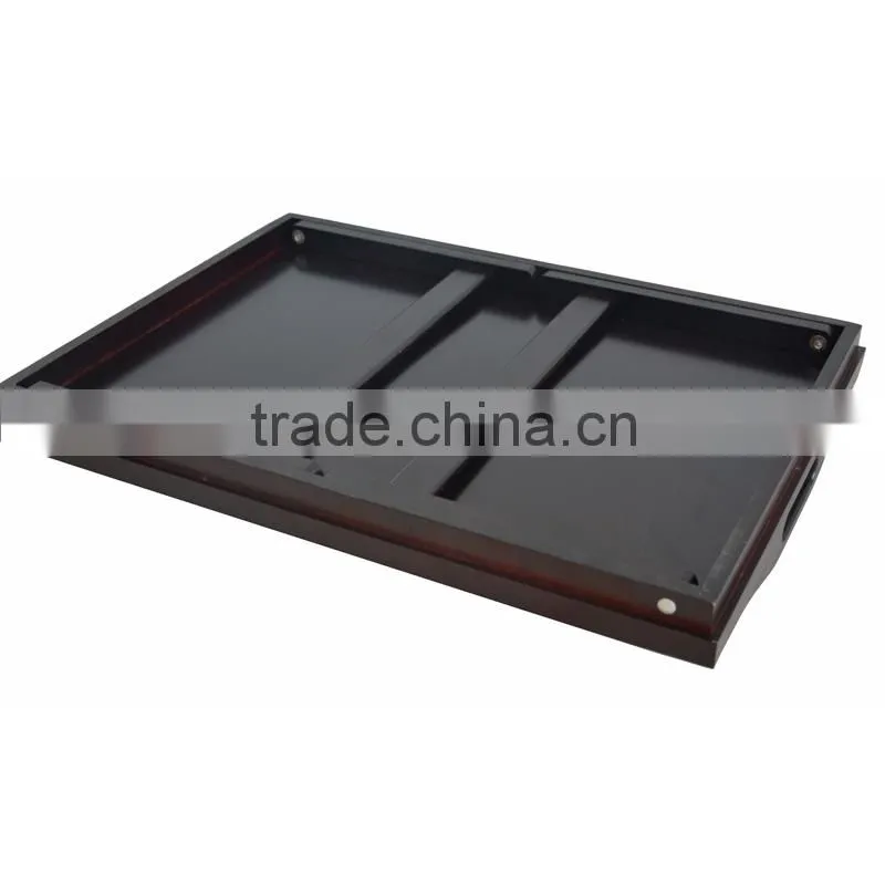 Natural Bamboo Adjustable Breadfast Tray with legs