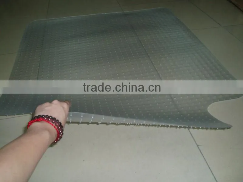 PVC carpet chair mat with nail