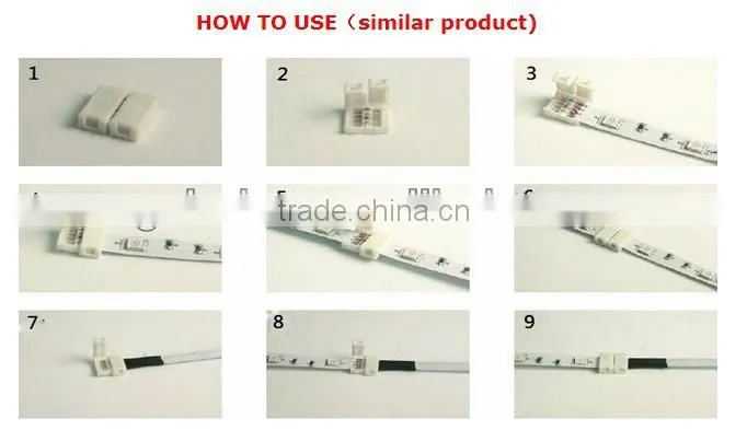 4pin RGB connector for led strip light