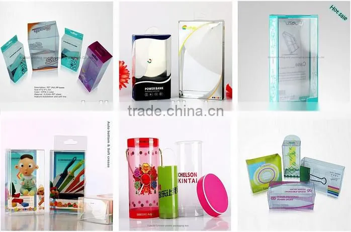 Customized high quality Newest style T-shirt clear plastic gift box