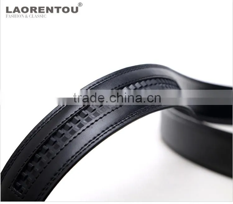 wholesale leather belt strap automatic buckle leather belt black leather belt