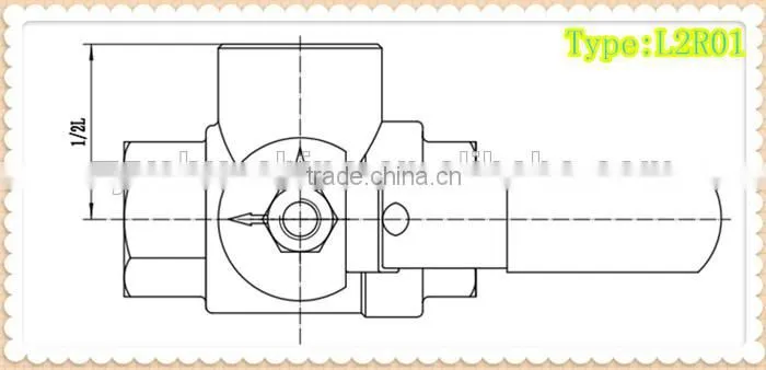 wholesale price 3-way(L/T-Port)1000Psi ball valve made in china