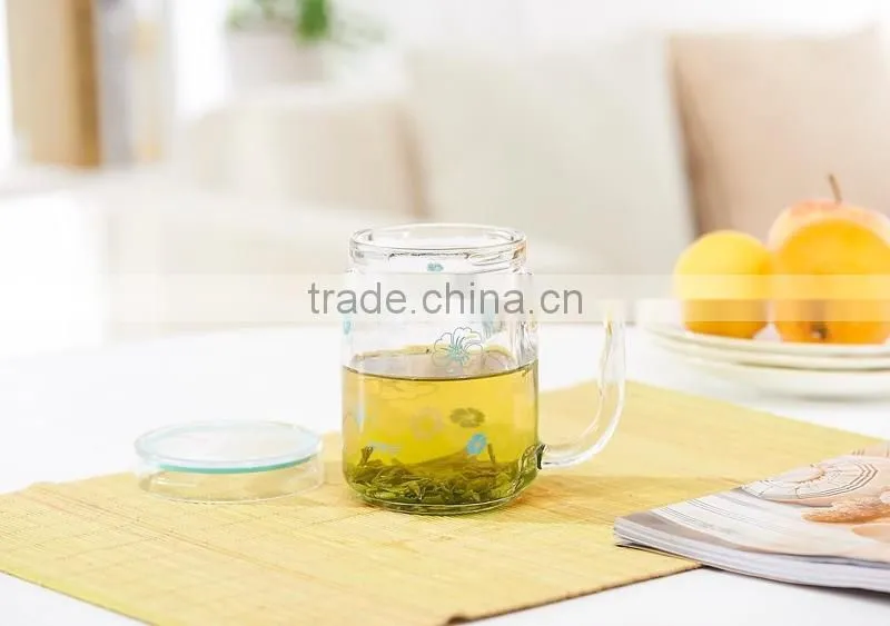 20oz Hot sale Glass Mason Jar Beverage Cups Drink Cup with Plastic Lid