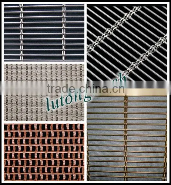 Anping lutong mesh stainless steel decorative panels for building decoration