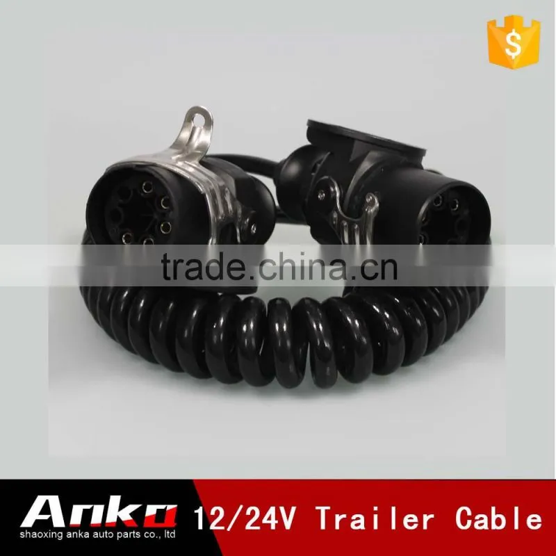 european australia high quality auto parts 7 core spring cable 12v