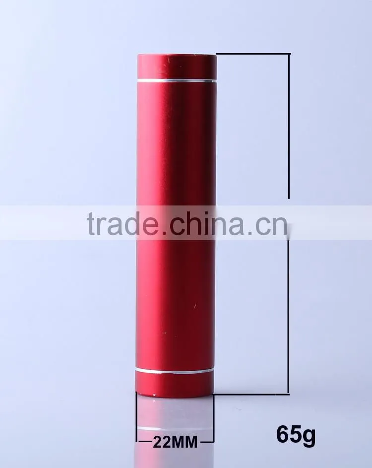 Best promotional gift power bank Cheapest 2600mAh Cylinder Shaped Power Bank Mini portable mobile power