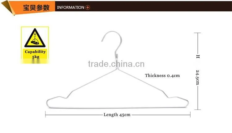 silver wire aluminium hanger
