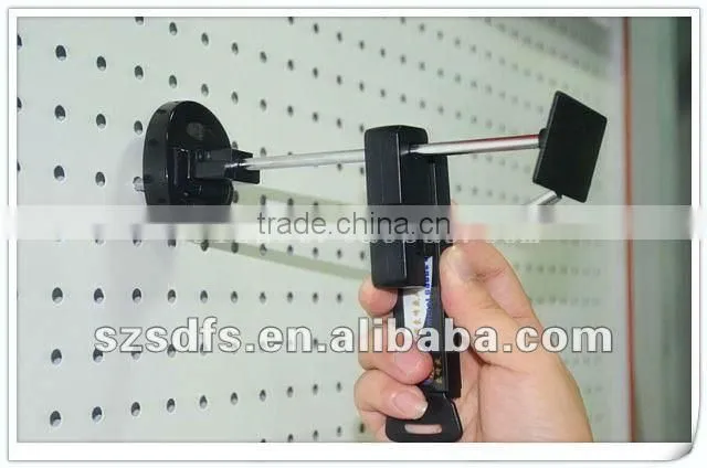 Slatwall hook magnetic stop hook lock for retail security stop lock for retail hook anti lose/anti theft