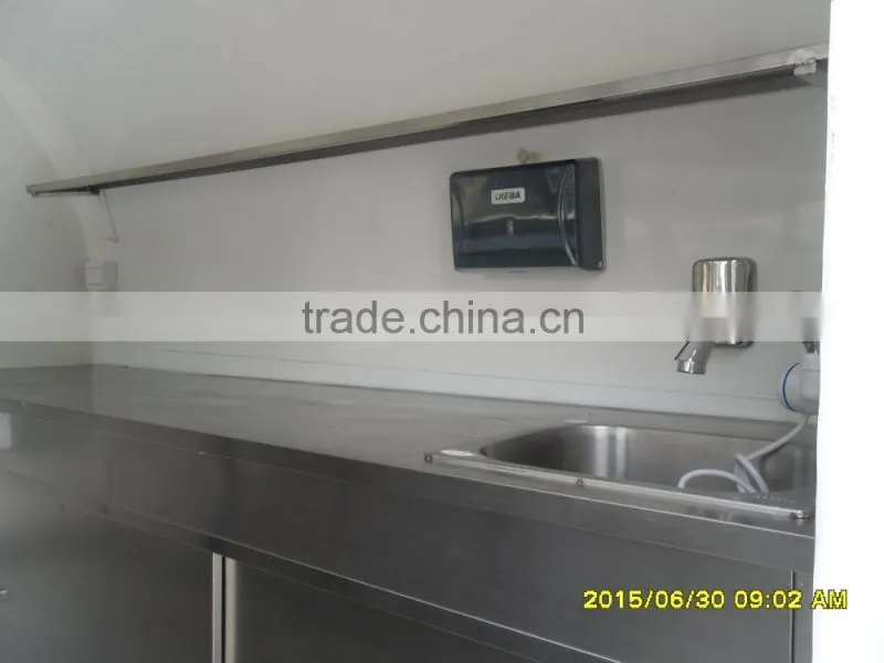 Small or big wheels fast food carts kiosk/food selling car/food street kiosk for salefood truck