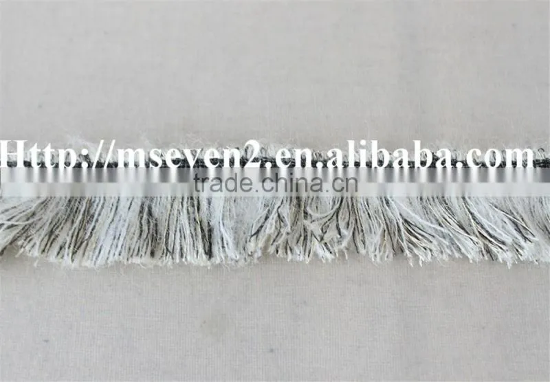 good looking kintting tassels red and white lace trim for garment accessories