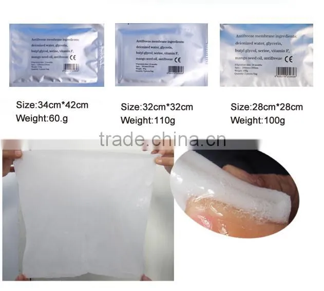 Professional anti cellulite device crtotherapy machine lipo freeze cryo antifreeze membrane