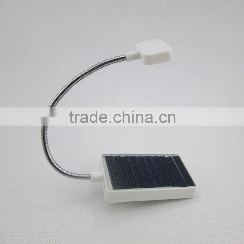 solar led book light with clip