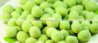 Snack food flavoured sweet coated peanuts