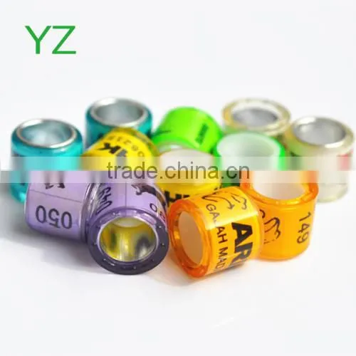 2015 Hot Newest Transparent pigeon rings tags for sale