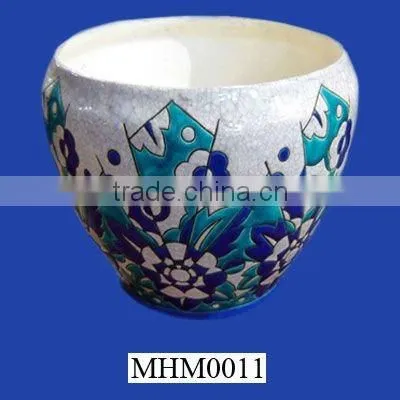 Natural deer design pocerlain vase