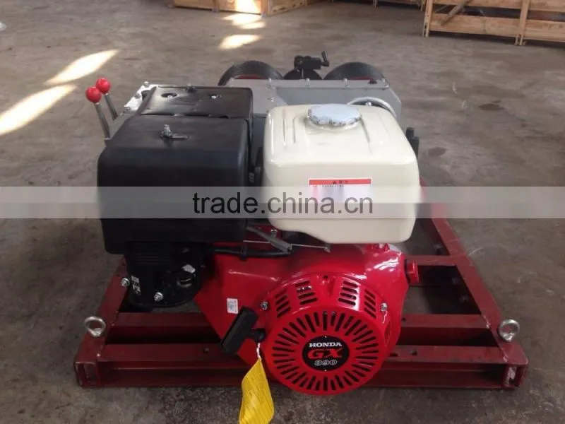 Double Capstan 5T Cable Pulling Winch With Gasoline Engine