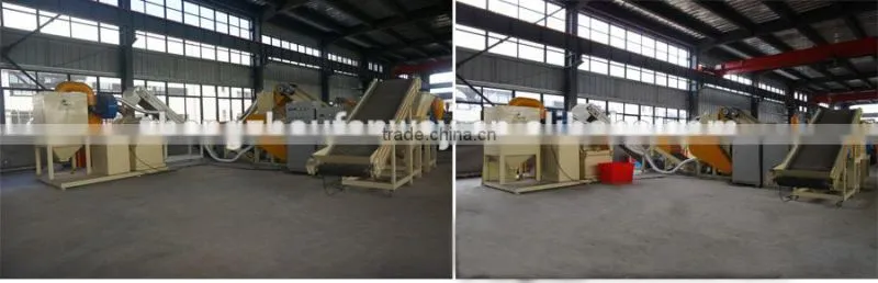 Waste compressed radiator crusher and separator