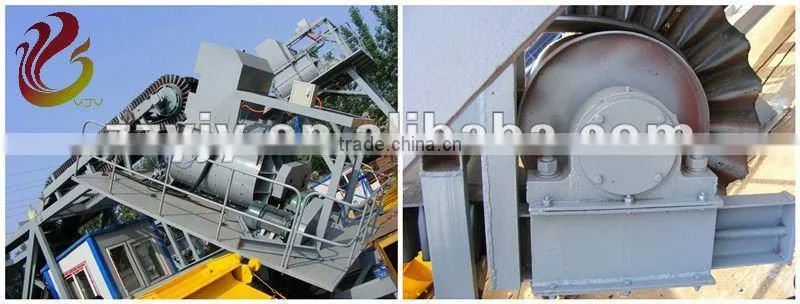 Easy Moving YHZS75 Mobile Concrete mixing plant