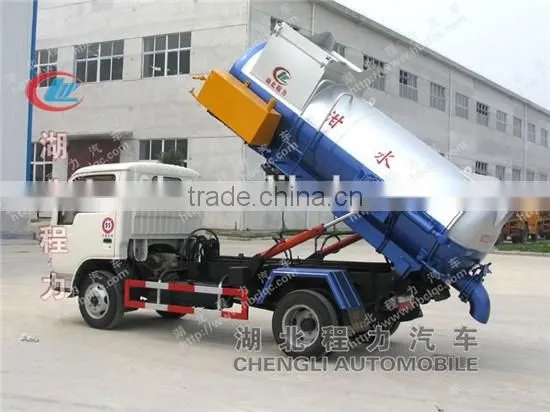 Suction -type sewer scavenger, floating suction truck
