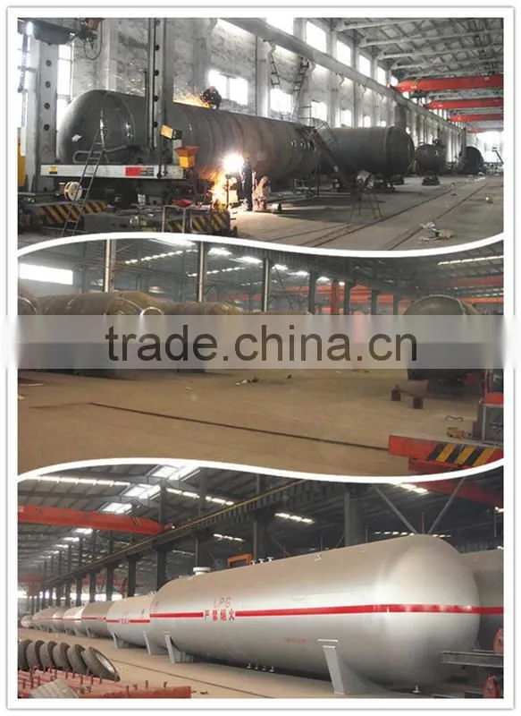 good quality 56 cubic meters shaded lpg gas tanker semi trailer