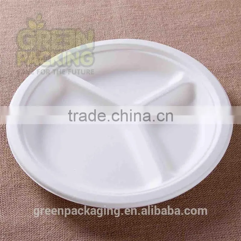9 inch sugarcane compostable plates