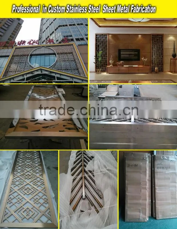 5 Start Hotel Stainless Steel Dubai Room Divider Screen