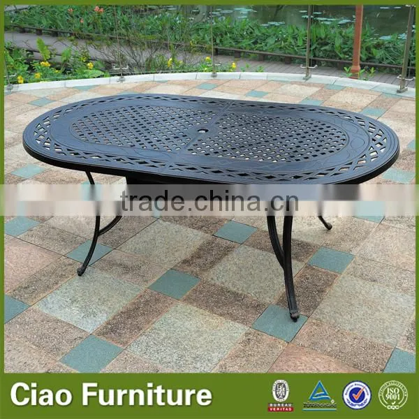 Oval Table Cast aluminum outdoor furniture for project