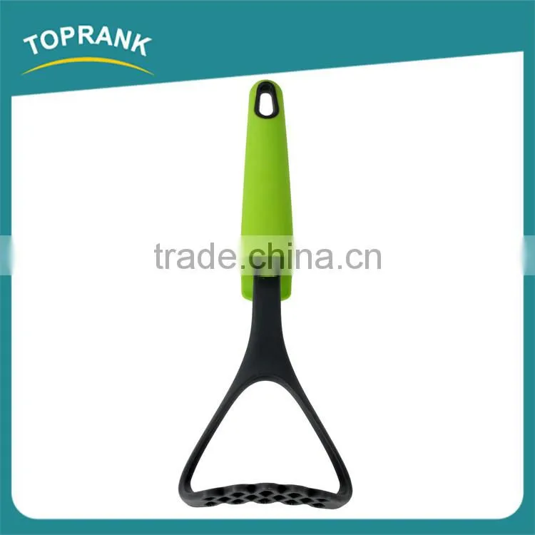 Kitchen utensil food grade manual nylon potato masher ricer with stand