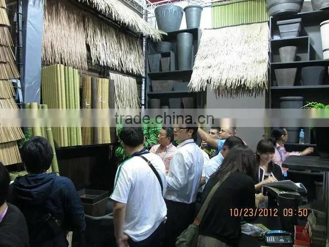 UV Resistance Synthetic thatch tiles with different design and color
