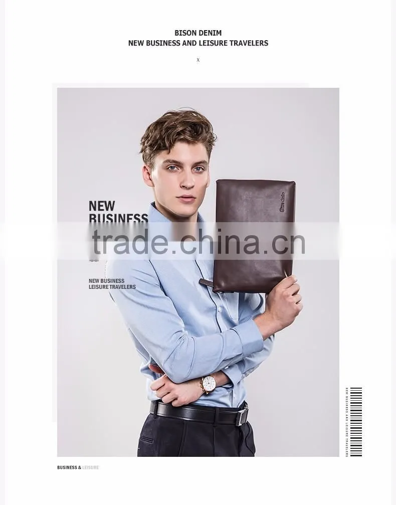 Hot Sell Designer Design Fashion Vintage Cowhide Leather Functional Wristlet Cell phone Wallet Clutch Bag